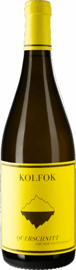Kolfok Wein - Produktbild Weinflasche - Querschnitt weiß Grüner Veltliner