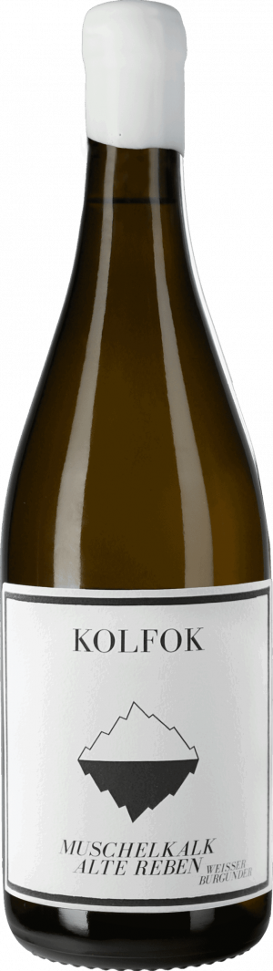 Kolfok Wein - Produktbild Weinflasche - Muschelkalk Alte Reben Weißer Burgunder
